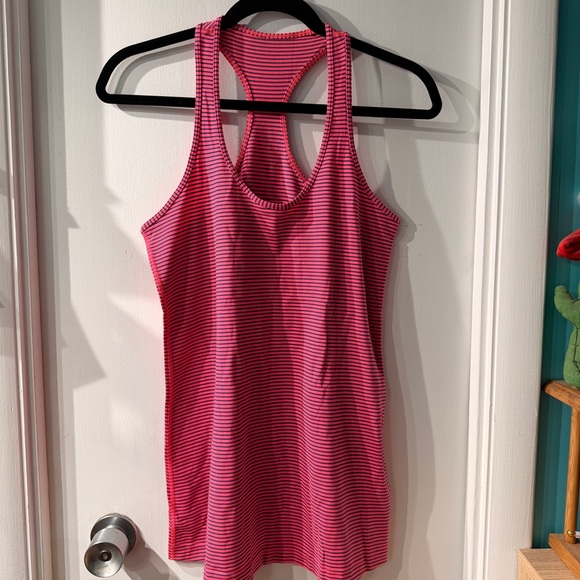 lululemon athletica Tops - Pink Striped Racerback Lululemon Tank Top